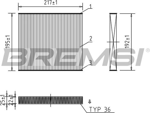 Bremsi FC0441 - Filter kabine www.molydon.hr