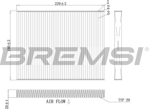 Bremsi FC0443A - Filter kabine www.molydon.hr