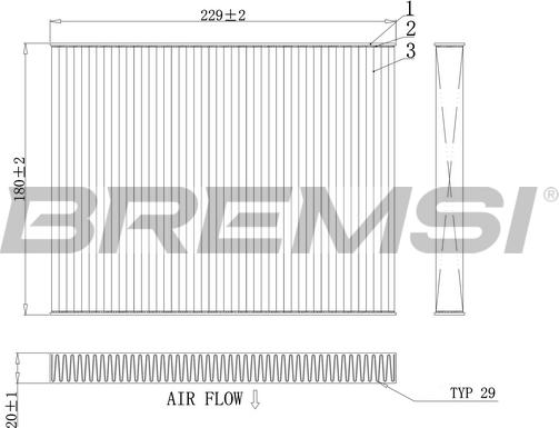 Bremsi FC0443C - Filter kabine www.molydon.hr