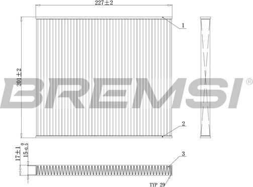 Bremsi FC0447A - Filter kabine www.molydon.hr