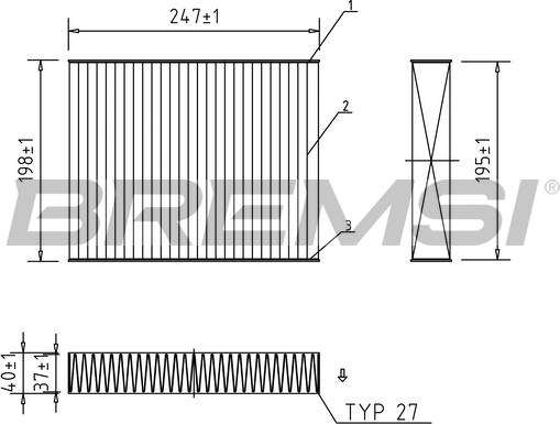 Bremsi FC0455A - Filter kabine www.molydon.hr