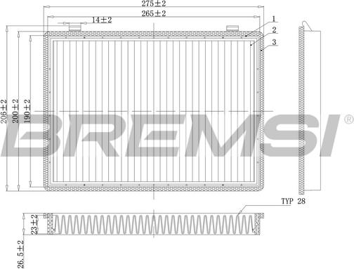 Bremsi FC0466C - Filter kabine www.molydon.hr