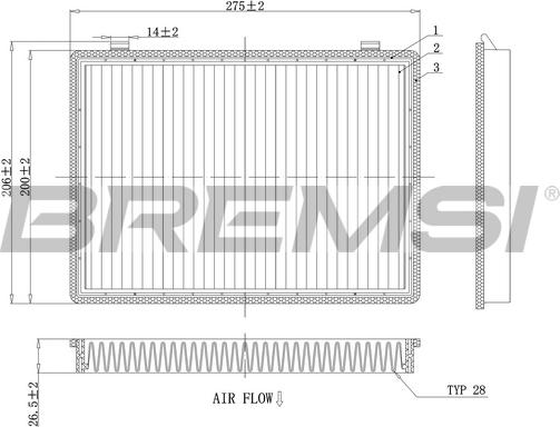 Bremsi FC0466 - Filter kabine www.molydon.hr