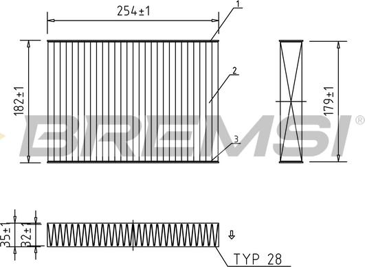 Bremsi FC0462A - Filter kabine www.molydon.hr