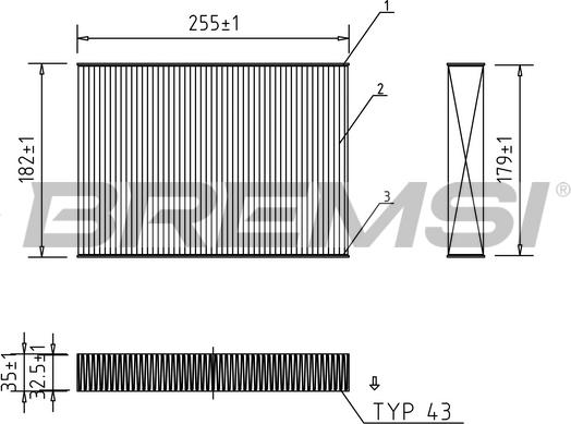 Bremsi FC0462 - Filter kabine www.molydon.hr