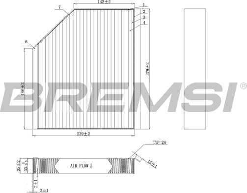 Bremsi FC0406A - Filter kabine www.molydon.hr