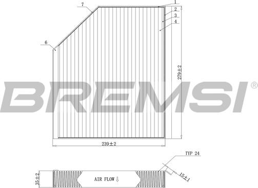 Bremsi FC0406C - Filter kabine www.molydon.hr