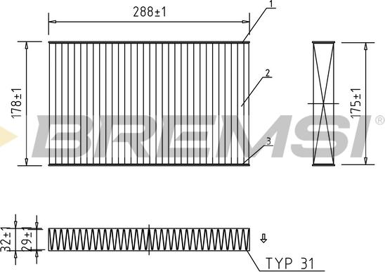 Bremsi FC0414A - Filter kabine www.molydon.hr