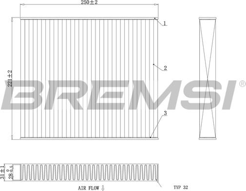 Bremsi FC0416C - Filter kabine www.molydon.hr