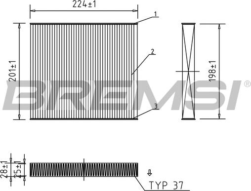 Bremsi FC0418 - Filter kabine www.molydon.hr