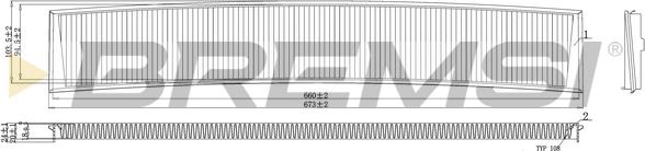 Bremsi FC0485 - Filter kabine www.molydon.hr