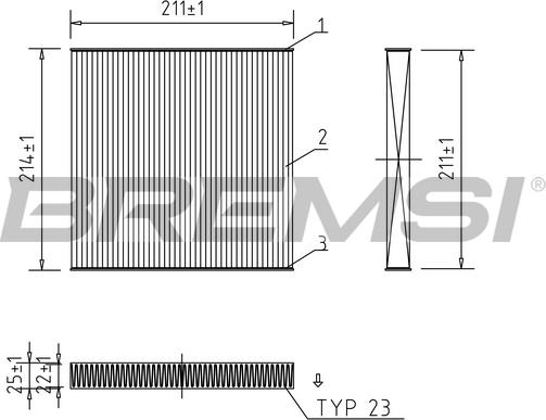 Bremsi FC0439A - Filter kabine www.molydon.hr