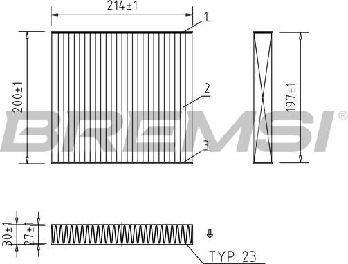 Bremsi FC0434C - Filter kabine www.molydon.hr