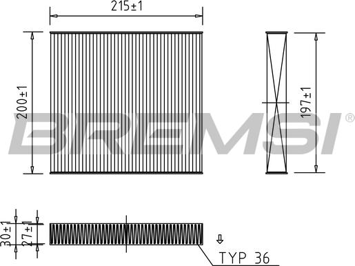 Bremsi FC0431 - Filter kabine www.molydon.hr