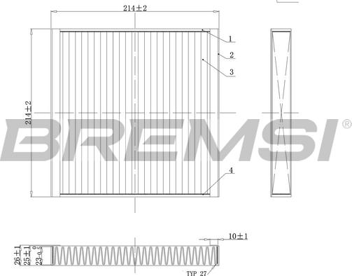 Bremsi FC0437C - Filter kabine www.molydon.hr