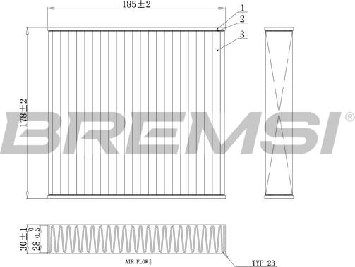 Bremsi FC0427A - Filter kabine www.molydon.hr