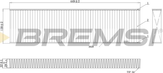 Bremsi FC0474A - Filter kabine www.molydon.hr