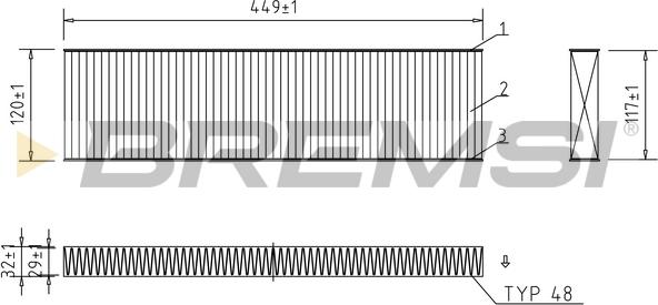 Bremsi FC0474C - Filter kabine www.molydon.hr