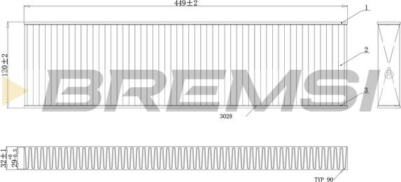 Bremsi FC0474 - Filter kabine www.molydon.hr