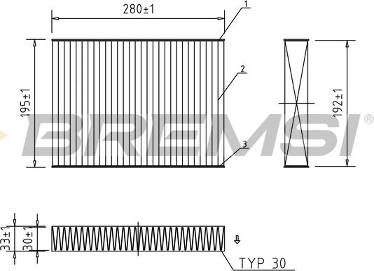 Bremsi FC0470A - Filter kabine www.molydon.hr