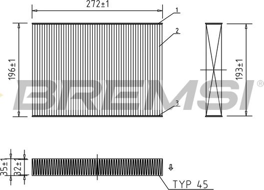 Bremsi FC0470 - Filter kabine www.molydon.hr