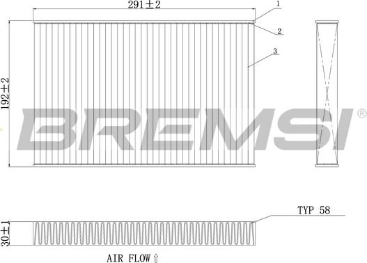 Bremsi FC0473 - Filter kabine www.molydon.hr