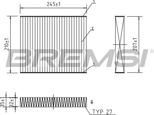 Bremsi FC0094A - Filter kabine www.molydon.hr