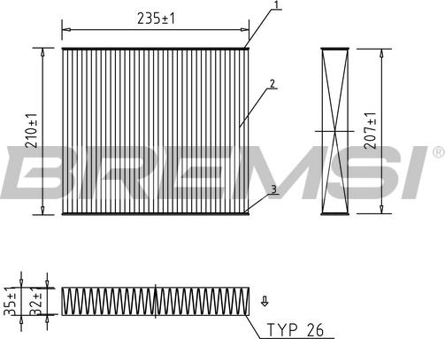 Bremsi FC0068A - Filter kabine www.molydon.hr