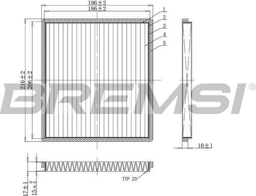 Bremsi FC0089A - Filter kabine www.molydon.hr