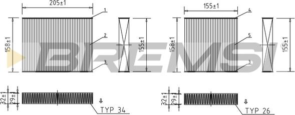 Bremsi FC0070 - Filter kabine www.molydon.hr