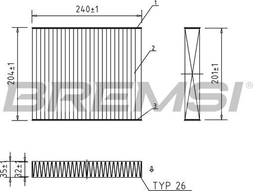 Bremsi FC0073A - Filter kabine www.molydon.hr