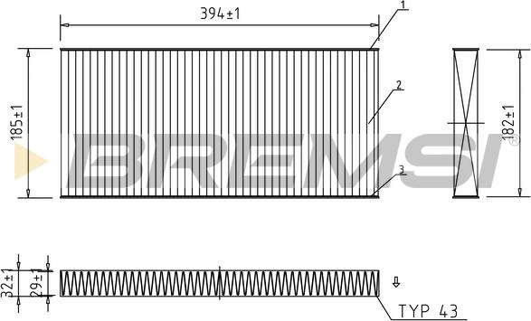 Bremsi FC0164A - Filter kabine www.molydon.hr