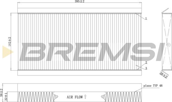 Bremsi FC0164C - Filter kabine www.molydon.hr