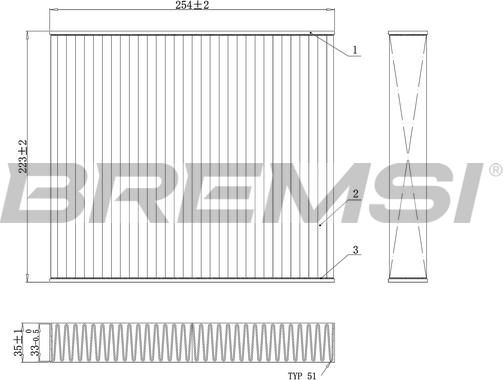 Bremsi FC0103 - Filter kabine www.molydon.hr