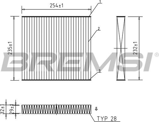 Bremsi FC0102A - Filter kabine www.molydon.hr