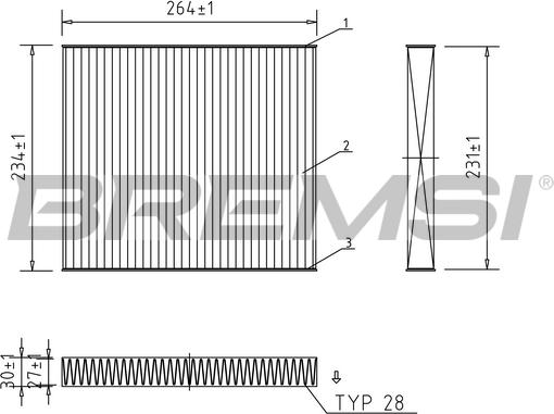 Bremsi FC0107C - Filter kabine www.molydon.hr