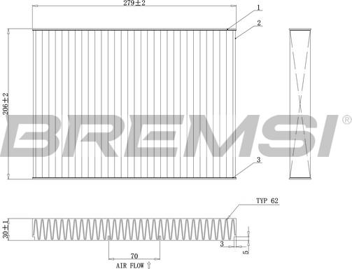 Bremsi FC0181 - Filter kabine www.molydon.hr