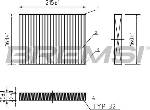 Bremsi FC0187 - Filter kabine www.molydon.hr