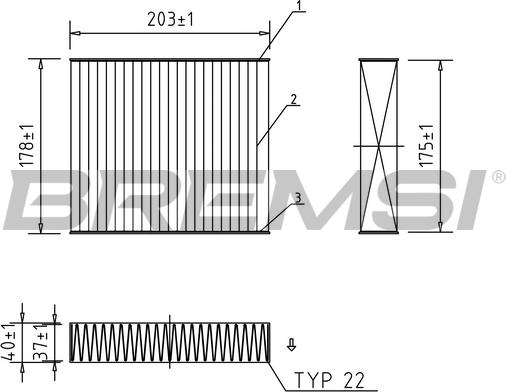 Bremsi FC0890C - Filter kabine www.molydon.hr