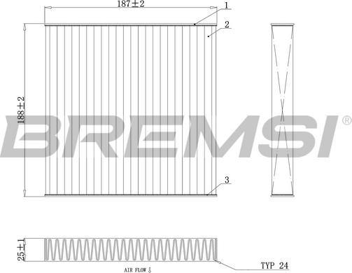 Bremsi FC0892A - Filter kabine www.molydon.hr