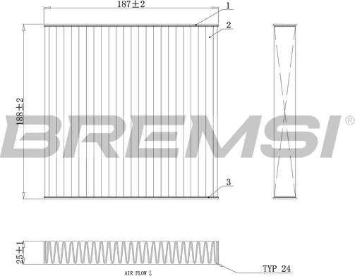 Bremsi FC0892C - Filter kabine www.molydon.hr