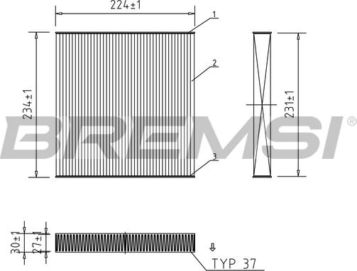 Bremsi FC0849 - Filter kabine www.molydon.hr