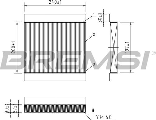 Bremsi FC0854 - Filter kabine www.molydon.hr