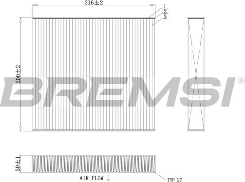 Bremsi FC0855C - Filter kabine www.molydon.hr