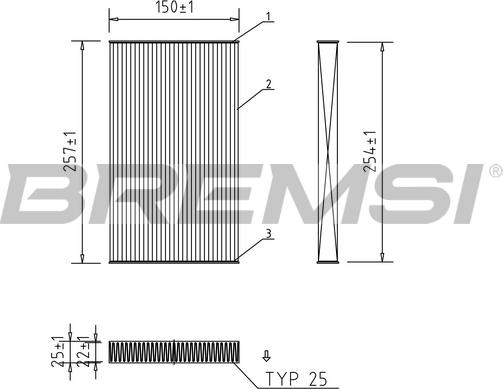 Bremsi FC0865 - Filter kabine www.molydon.hr