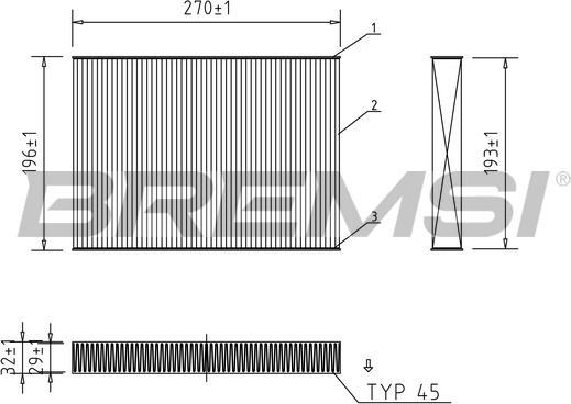 Bremsi FC0861 - Filter kabine www.molydon.hr