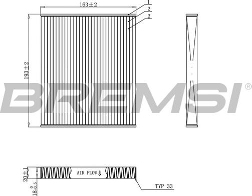 Bremsi FC0887 - Filter kabine www.molydon.hr