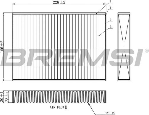 Bremsi FC0871C - Filter kabine www.molydon.hr