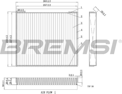 Bremsi FC0878 - Filter kabine www.molydon.hr