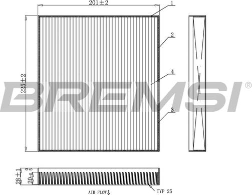 Bremsi FC0872C - Filter kabine www.molydon.hr